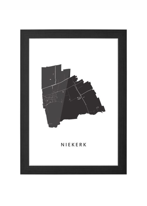 Niekerk Ingelijst in Zwart lijst Kopen | Kunst in Kaart