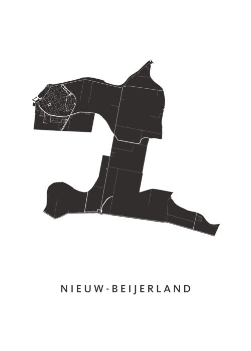 Nieuw-Beijerland Stadskaart Poster Kopen