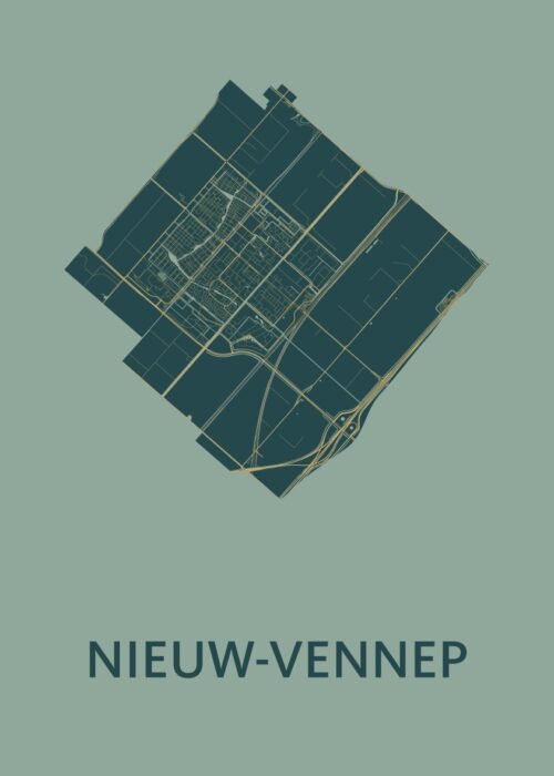 Nieuw-Vennep Amazon Stadskaart Poster Kopen