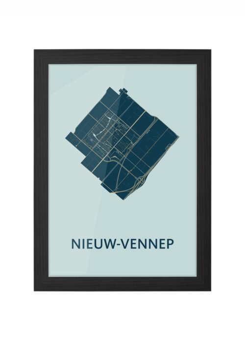 Nieuw-Vennep Prussian Ingelijst in Zwart lijst Kopen | Kunst in Kaart
