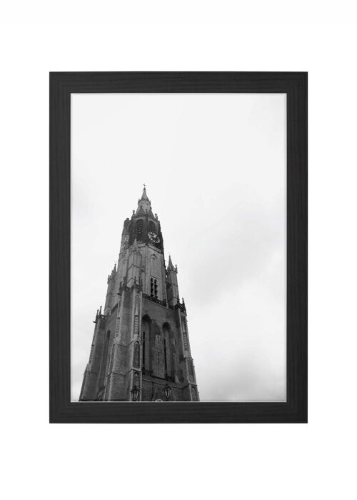 nieuwe kerk fotografie poster ingelijst in zwarte lijst