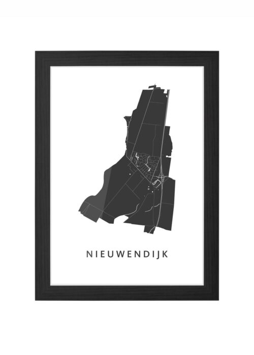 Nieuwendijk Ingelijst in Zwart lijst Kopen | Kunst in Kaart