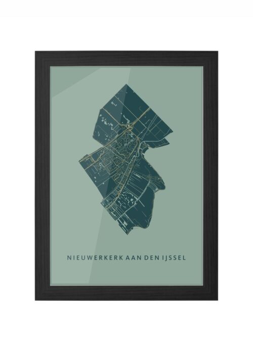 Nieuwerkerk aan den IJssel Amazon Ingelijst in Zwart lijst Kopen | Kunst in Kaart