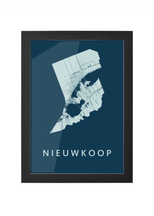 Nieuwkoop Feldgrau Ingelijst in Zwart lijst Kopen | Kunst in Kaart