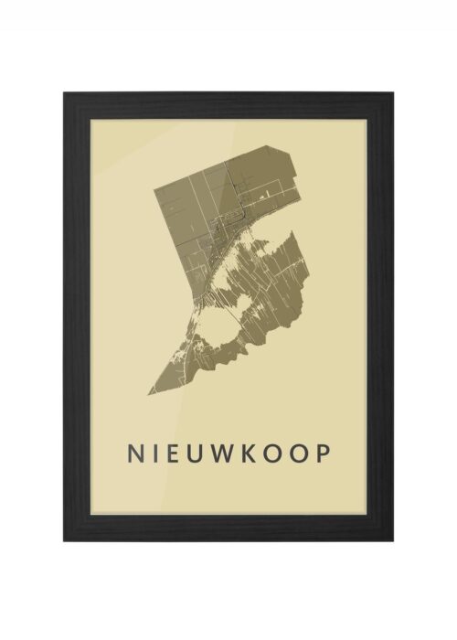 Nieuwkoop GoldenRod Ingelijst in Zwart lijst Kopen | Kunst in Kaart