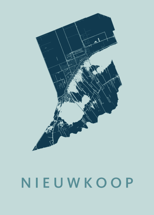 Nieuwkoop Mint Stadskaart Poster Kopen