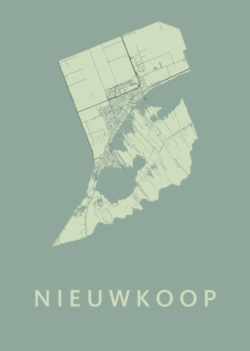 Nieuwkoop Olive Stadskaart Poster Kopen