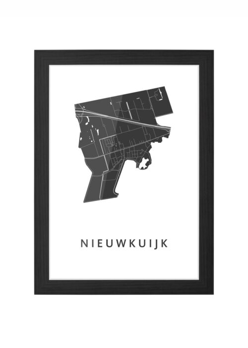 Nieuwkuijk Ingelijst in Zwart lijst Kopen | Kunst in Kaart