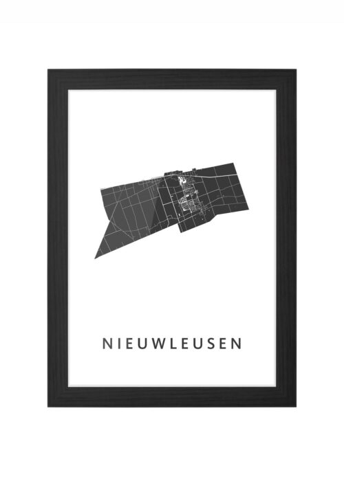 Nieuwleusen Ingelijst in Zwart lijst Kopen | Kunst in Kaart