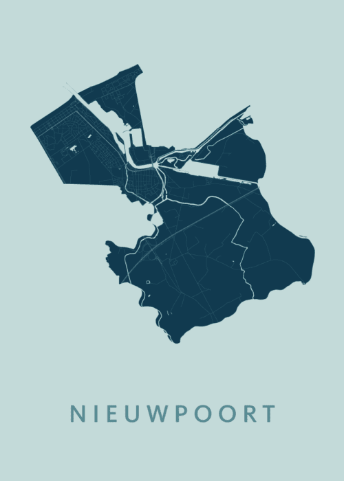 Nieuwpoort Mint Stadskaart Poster Kopen