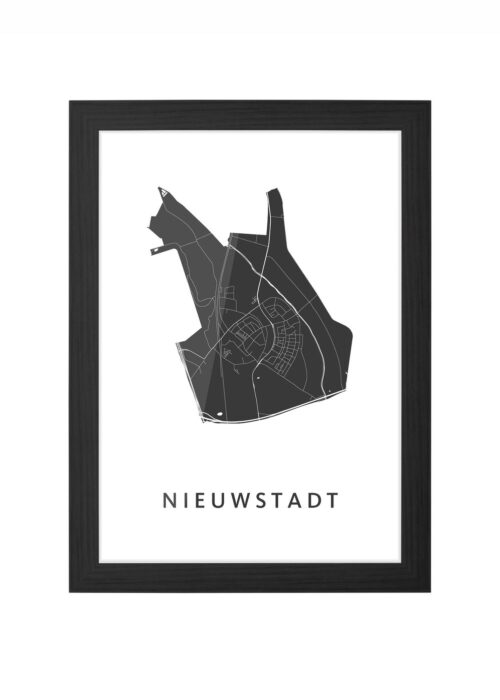 Nieuwstadt White Ingelijst in Zwart lijst Kopen | Kunst in Kaart