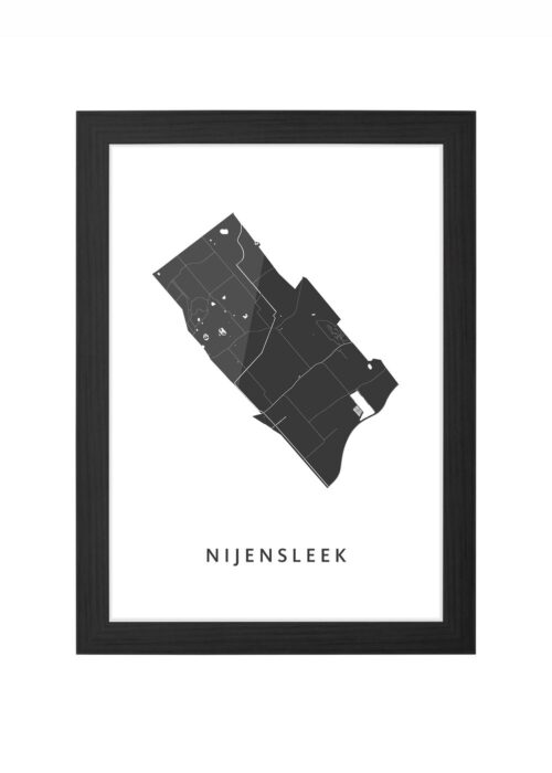 Nijensleek Ingelijst in Zwart lijst Kopen | Kunst in Kaart
