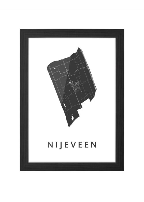 Nijeveen Ingelijst in Zwart lijst Kopen | Kunst in Kaart