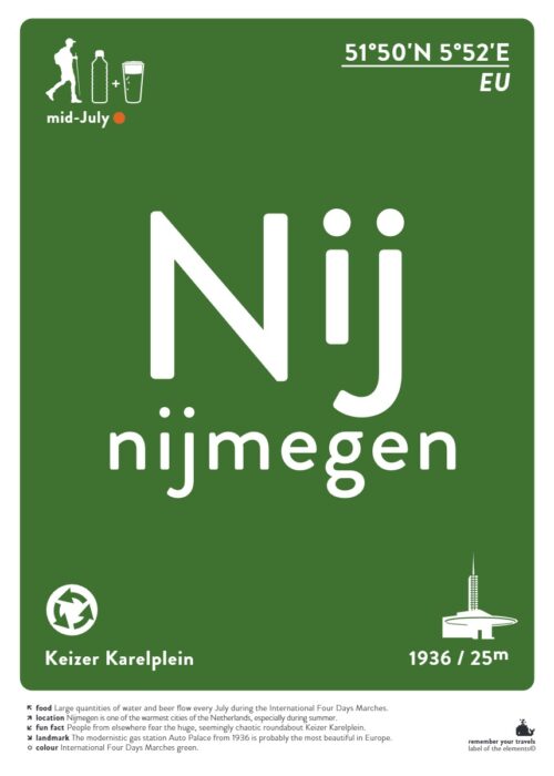 Nijmegen — Typografie Poster