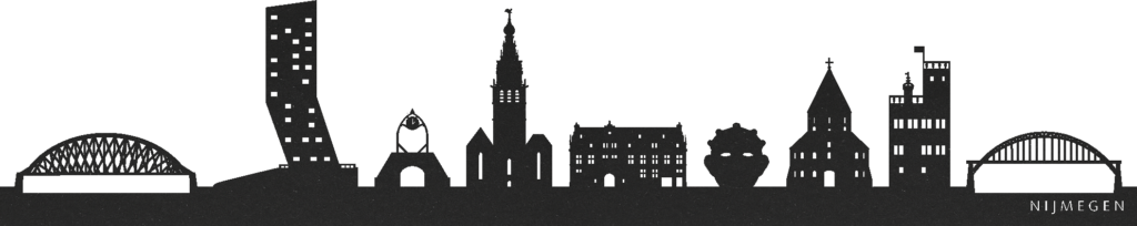 Nijmegen zwarte skyline