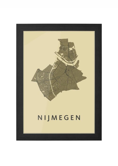 Nijmegen GoldenRod Ingelijst in Zwart lijst Kopen | Kunst in Kaart
