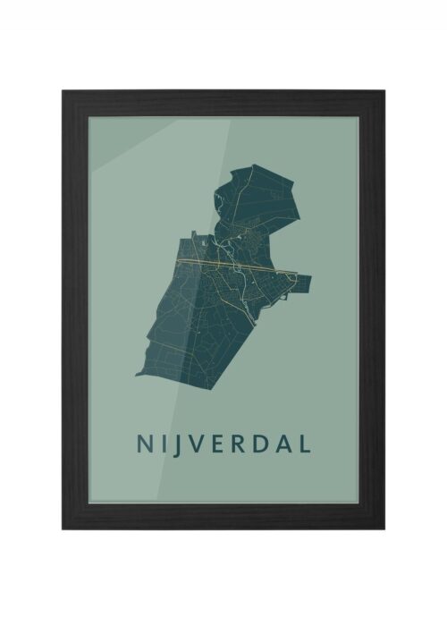 Nijverdal Amazon Ingelijst in Zwart lijst Kopen | Kunst in Kaart
