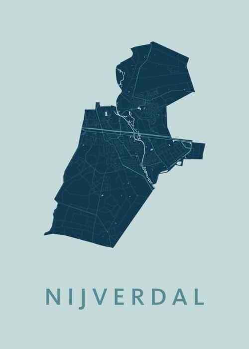 Nijverdal Mint Stadskaart Poster Kopen