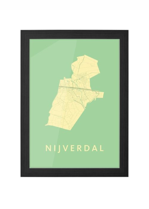 Nijverdal Spring Ingelijst in Zwart lijst Kopen | Kunst in Kaart