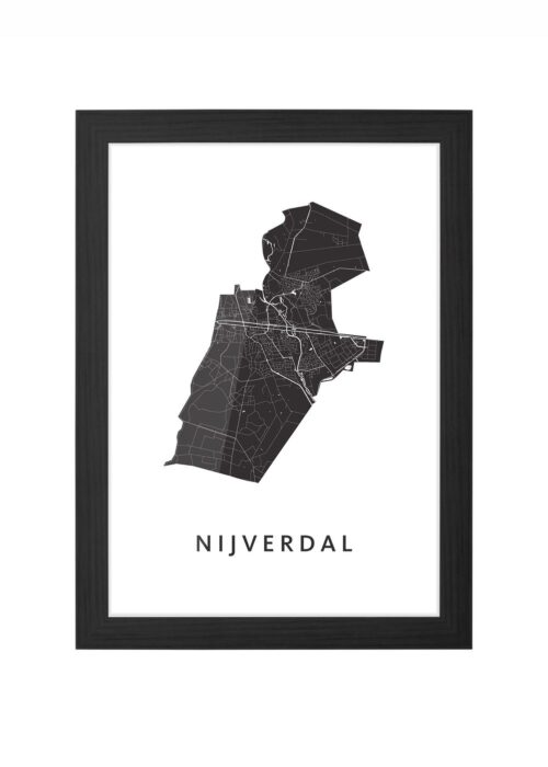 Nijverdal White Ingelijst in Zwart lijst Kopen | Kunst in Kaart