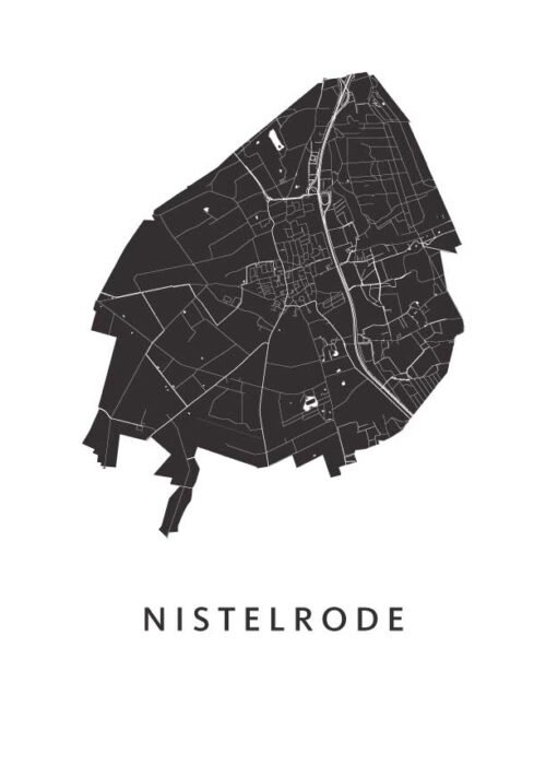 Nistelrode Stadskaart Poster Kopen