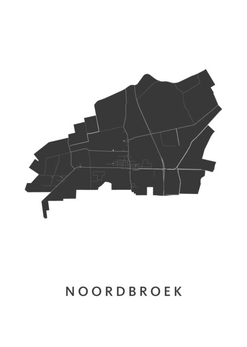 Noordbroek Stadskaart Poster Kopen