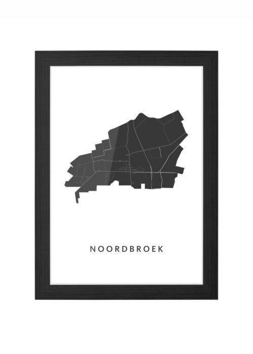 Noordbroek Ingelijst in Zwart lijst Kopen | Kunst in Kaart