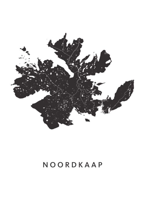 De Noordkaap Kaart Poster