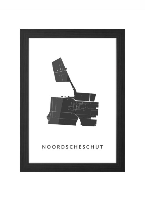 Noordscheschut Ingelijst in Zwart lijst Kopen | Kunst in Kaart