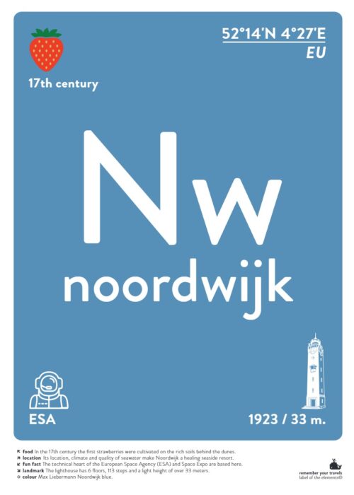 Noordwijk — Typografie Poster