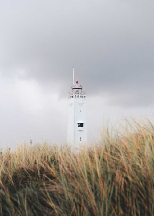 Vuurtoren van Noordwijk aan Zee — Fotografie Poster