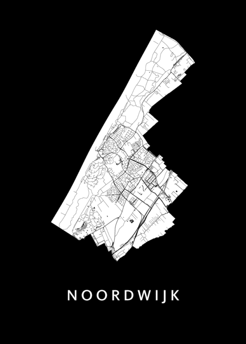 Noordwijk Stadskaart poster