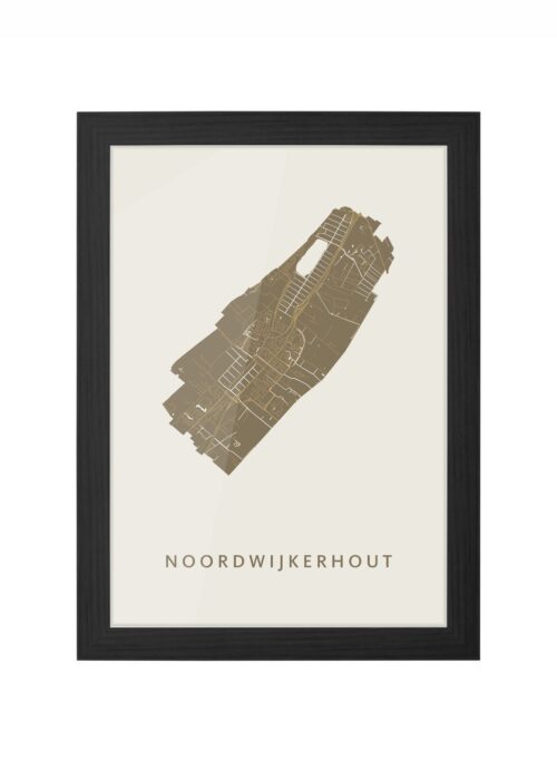 Noordwijkerhout Gold Ingelijst in Zwart lijst Kopen | Kunst in Kaart