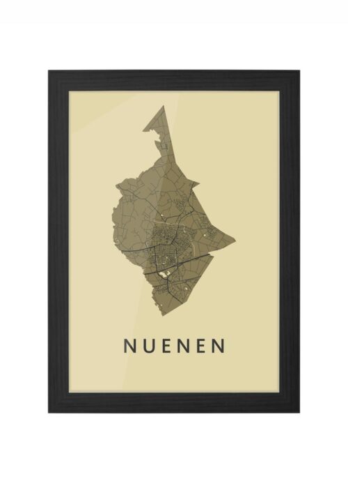 Nuenen GoldenRod Ingelijst in Zwart lijst Kopen | Kunst in Kaart