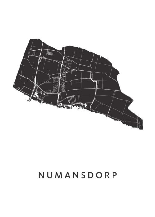 Numansdorp Stadskaart Poster Kopen