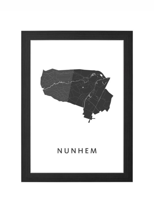 Nunhem Ingelijst in Zwart lijst Kopen | Kunst in Kaart