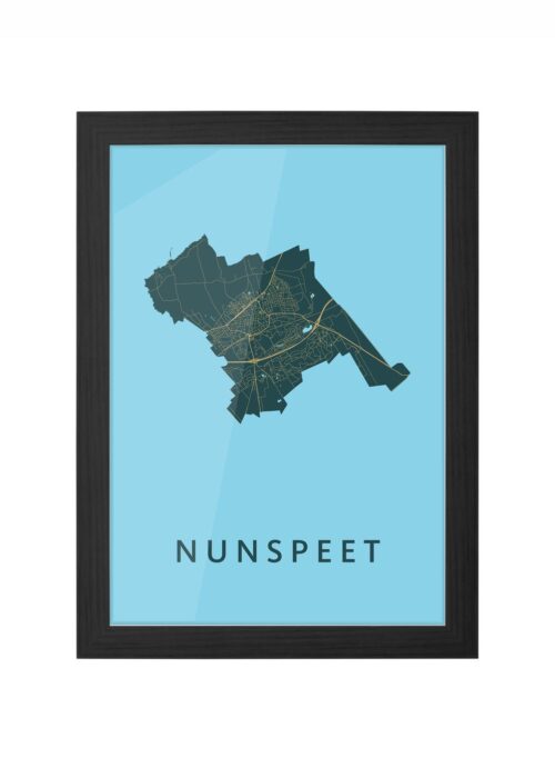 Nunspeet Azure Ingelijst in Zwart lijst Kopen | Kunst in Kaart