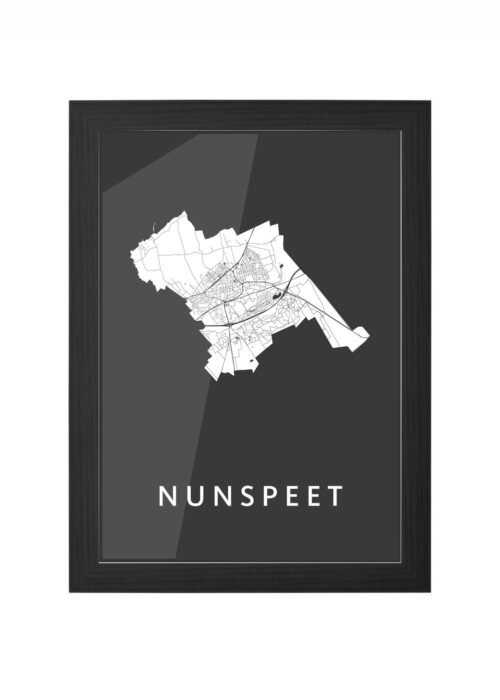 Nunspeet Black Ingelijst in Zwart lijst Kopen | Kunst in Kaart