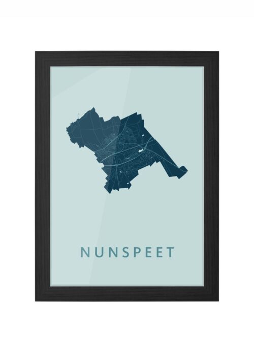 Nunspeet Mint Ingelijst in Zwart lijst Kopen | Kunst in Kaart