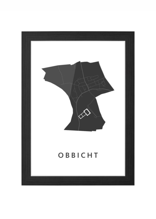 Obbicht Ingelijst in Zwart lijst Kopen | Kunst in Kaart