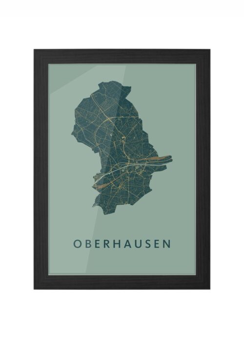 Oberhausen Amazon Ingelijst in Zwart lijst Kopen | Kunst in Kaart