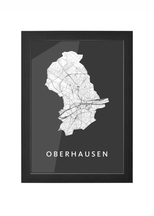 Oberhausen Black Ingelijst in Zwart lijst Kopen | Kunst in Kaart