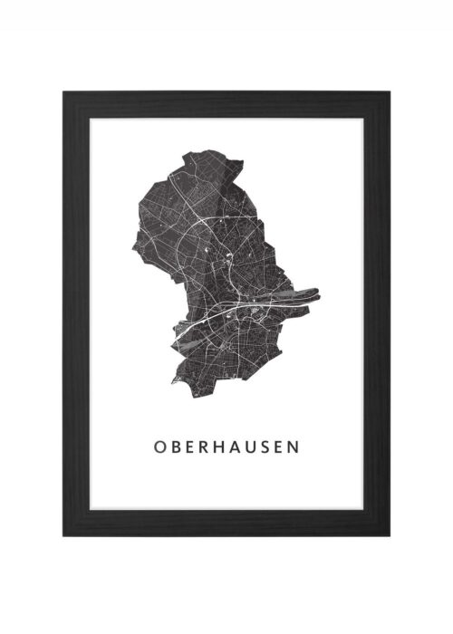 Oberhausen White Ingelijst in Zwart lijst Kopen | Kunst in Kaart
