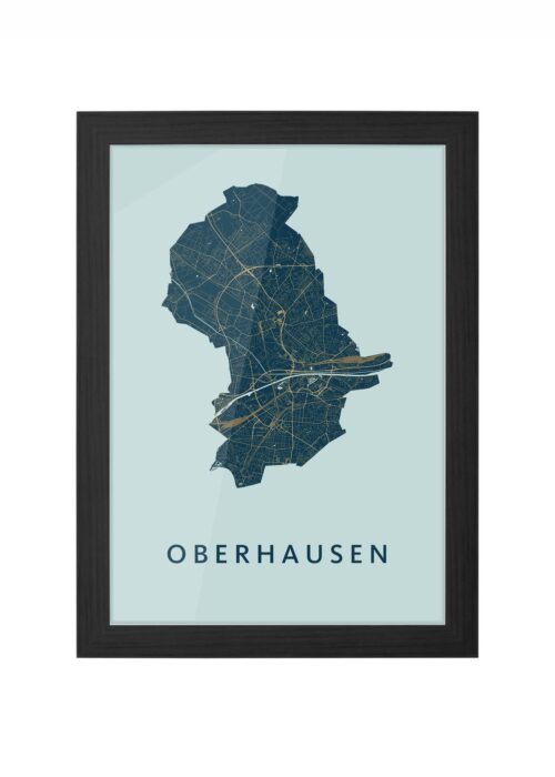 Oberhausen Prussian Ingelijst in Zwart lijst Kopen | Kunst in Kaart