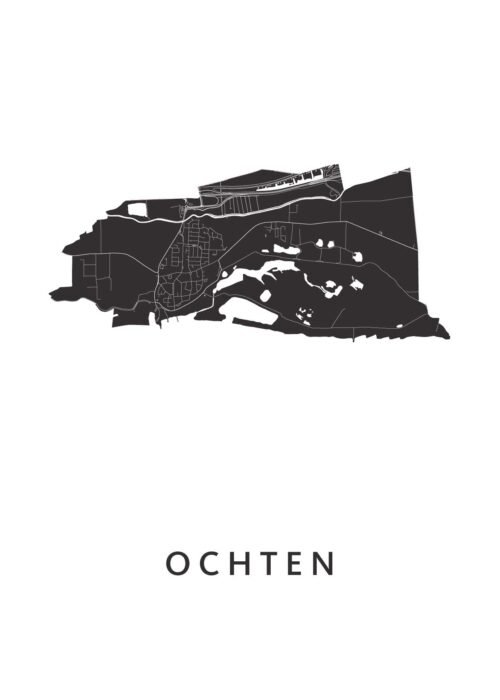 Ochten Stadskaart Poster Kopen