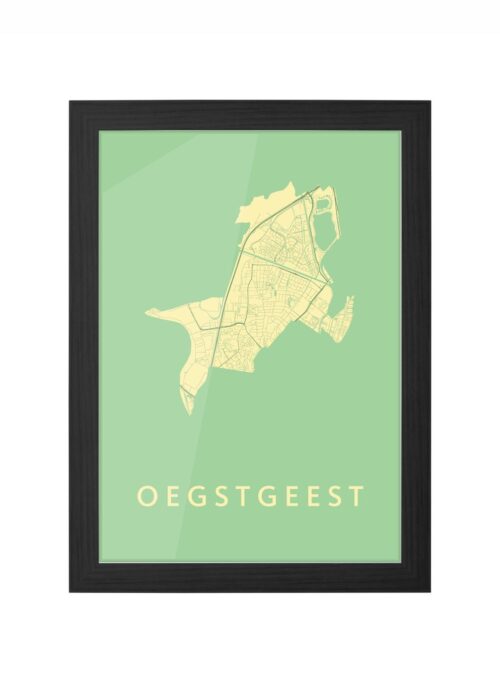 Oegstgeest Spring Ingelijst in Zwart lijst Kopen | Kunst in Kaart