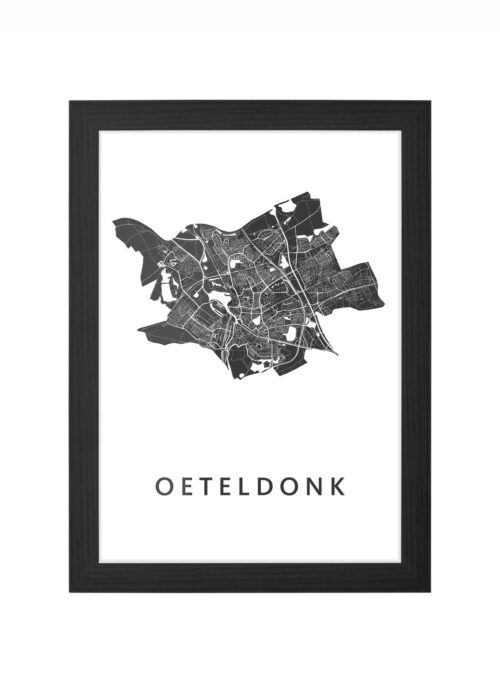 Oeteldonk Carnaval Ingelijst in Zwart lijst Kopen | Kunst in Kaart