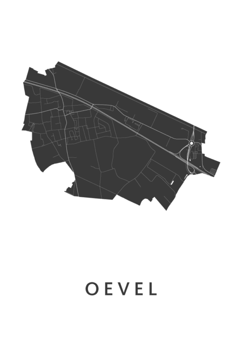 Oevel Stadskaart Poster Kopen