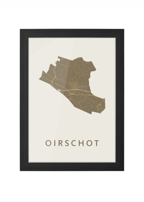 Oirschot Gold Ingelijst in Zwart lijst Kopen | Kunst in Kaart