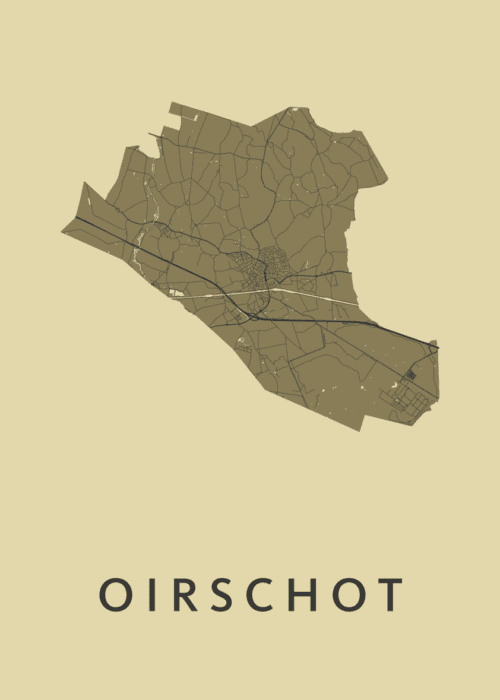Oirschot GoldenRod Stadskaart Poster Kopen